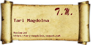 Tari Magdolna névjegykártya