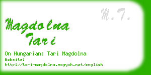 magdolna tari business card